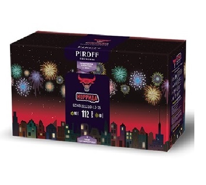 Фейерверк  Коррида 1-1.2-1.5*112 Пирофф БСК0111210-12-15