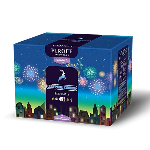 Фейерверк Северное сияние 1.2*45 Пирофф БСП0304512