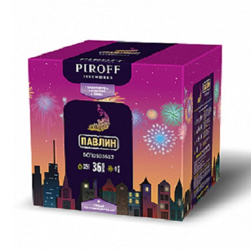 Фейерверк Павлин 1.2*36 Пирофф БСП1103612