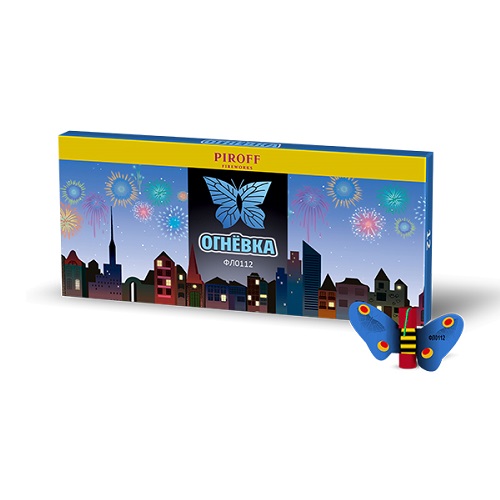 Летающий фейерверк Огнёвка 12 шт Пирофф ФЛ1012