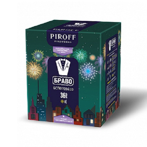 Фейерверк Браво 1*36 Пирофф БСП0703610