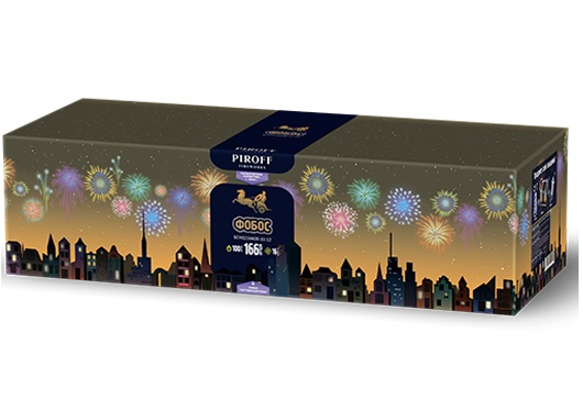 Фейерверк Фобос 0.8-1-1.2*166 Пирофф БСК0516608-10-12 