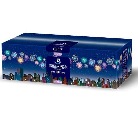 Фейерверк Небесная ладья 1.2*200 Пирофф БСП1420012 