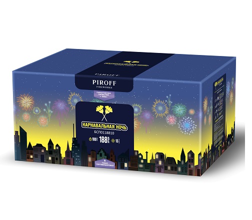Фейерверк Карнавальная ночь 1*190 Пирофф БСП0218810