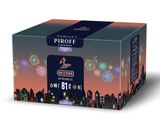 Фейерверк Феерия 1,5*81 Пирофф БСП0108115