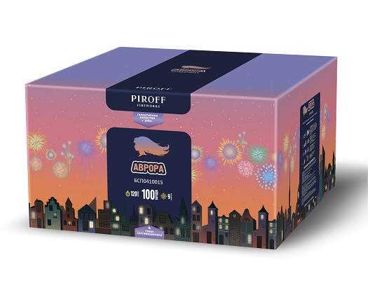 Фейерверк Аврора 1.5*100 Пирофф БСП0410015