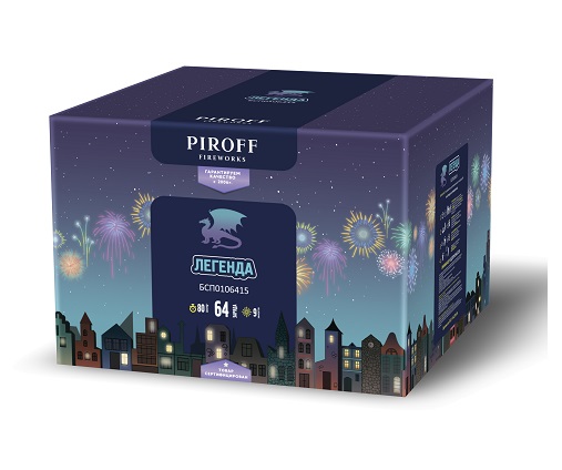 Фейерверк Легенда 1,5*64 Пирофф БСП0106415