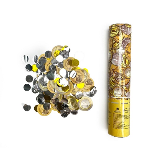 Пневмохлопушка Монеты 20см 1шт 6073640