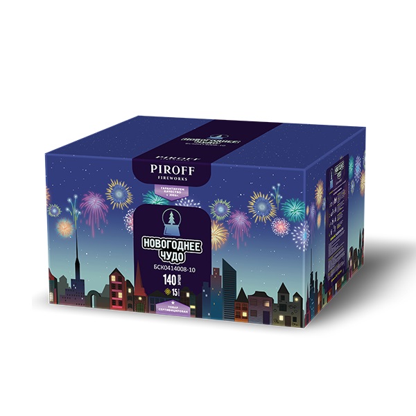 Фейерверк Новогоднее чудо 0.8-1*140 Пирофф БСК0714008-10