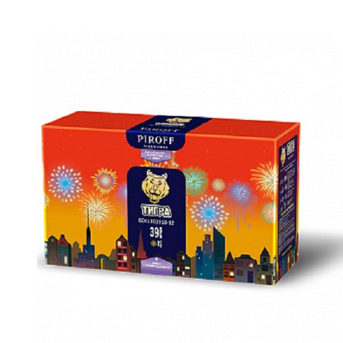 Фейерверк Тигра 1-1.2*39 Пирофф БСП1303910-12 