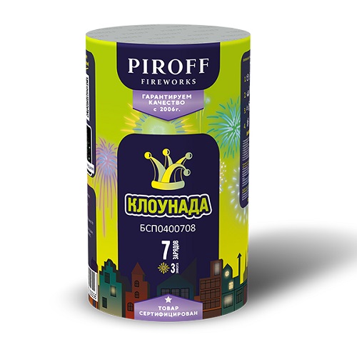 Фейерверк Клоунада 0.8*7 Пирофф БСП0800708 