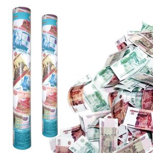 Пневмохлопушка Рублевый бум 40 см Arts&Crafts 6022426