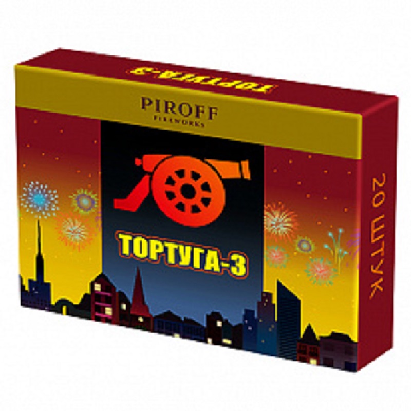 Петарды ТОРТУГА-3 20 шт в уп Пирофф ПТ33