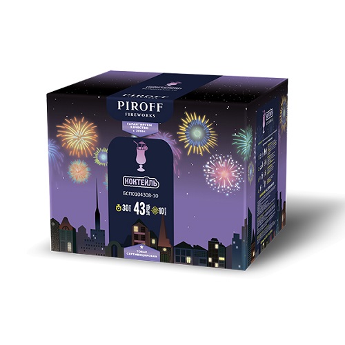 Фейерверк Коктейль 0.8-1*43 Пирофф БСП0104308-10