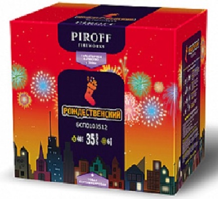 Фейерверк Рождественский 1.2*35 Пирофф БСП0303512