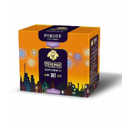 Фейерверк Теремок 1-1.2*36 Пирофф БСК0203610-12