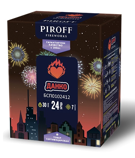 Фейерверк Данко 1.2*24 Пирофф БСП0502412