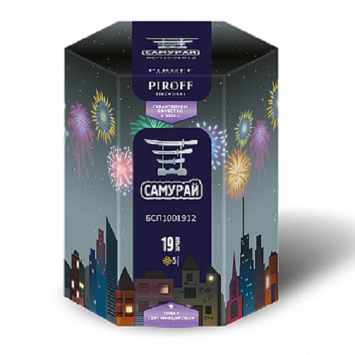 Фейерверк Самурай 1.2*19 Пирофф БСП1401912