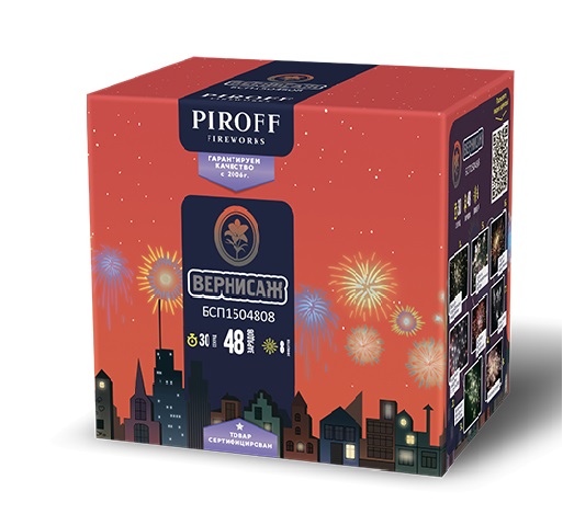 Фейерверк Вернисаж 0.8*48 Пирофф БСП0104808