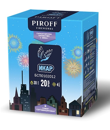 Фейерверк Икар 1.2*20 Пирофф БСП0202012