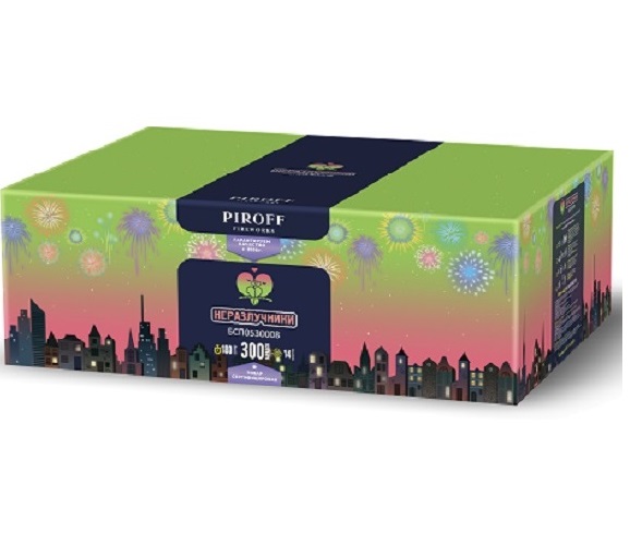 Фейерверк Неразлучники 0.8*300 Пирофф БСП0530008 