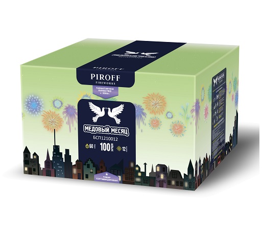 Фейерверк Медовый месяц 1.2*100 Пирофф БСП1210012