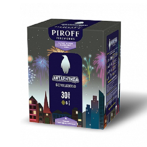 Фейерверк Антарктида 1*30 Пирофф  БСП0403010