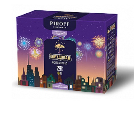 Фейерверк Звездопад 1.2*29 Пирофф БСП0602912 
