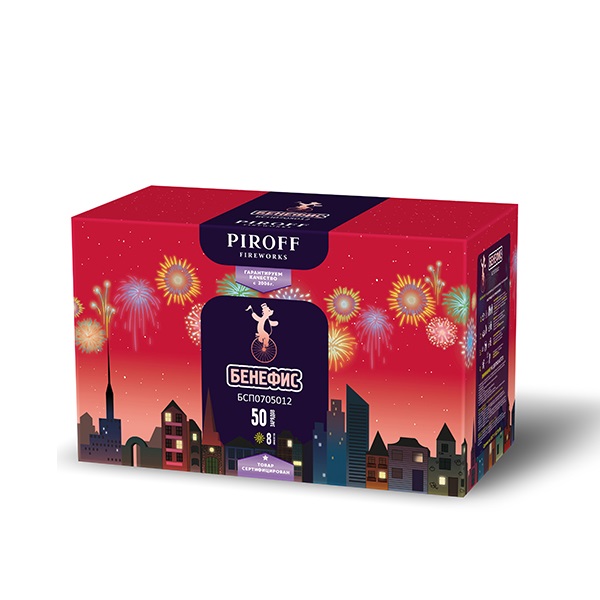 Фейерверк Бенефис 1.2*50 Пирофф БСП1205012