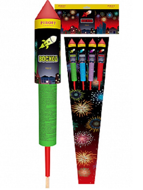 Ракеты Восход 4шт*1.2 Пирофф Р0712