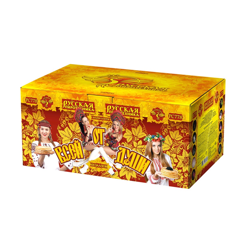 Фейерверк От всей души 100 Русская пиротехника PC778