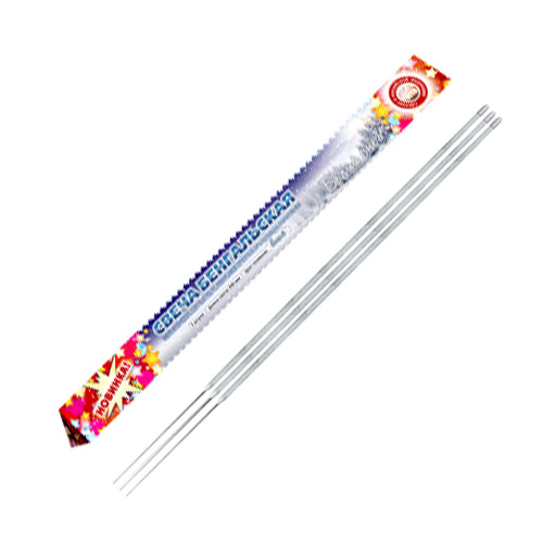 Бенгальская свеча 300 мм Белый снег 3 шт бел УПЗ ЧЛ-300-ЗБС