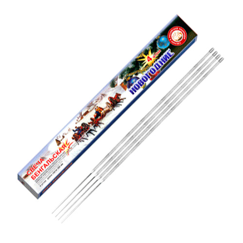 Бенгальская свеча 300 мм Новогодние 4 шт УПЗ ЧЛ-300-4Н