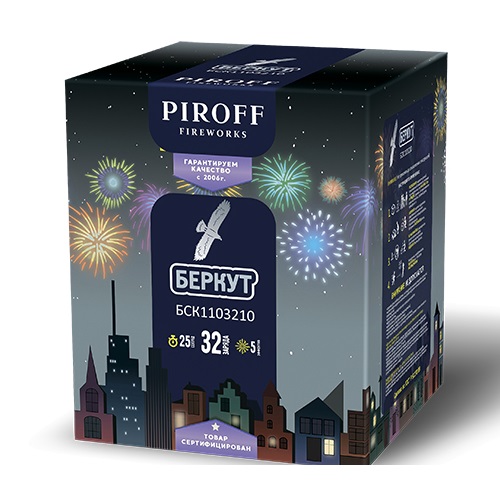 Фейерверк Беркут 1*32 Пирофф БСК1303210